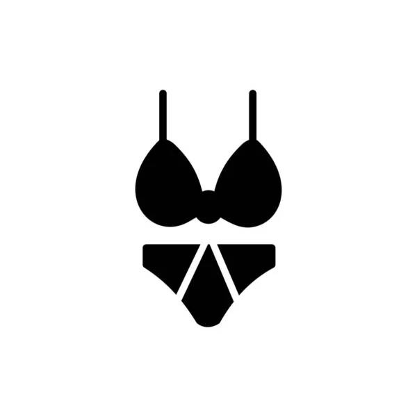 Bikini Icono Vector Ilustración — Archivo Imágenes Vectoriales