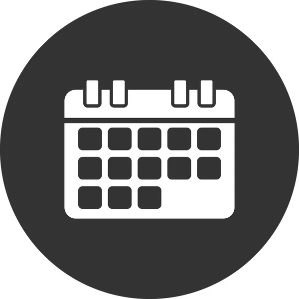 Calendar Web Icon Agenda Illustration — Stock Vector