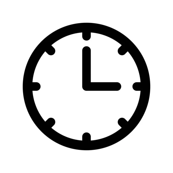 Ilustración Vectorial Del Icono Del Reloj — Vector de stock