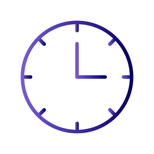 Ilustración Vectorial Del Icono Del Reloj — Vector de stock