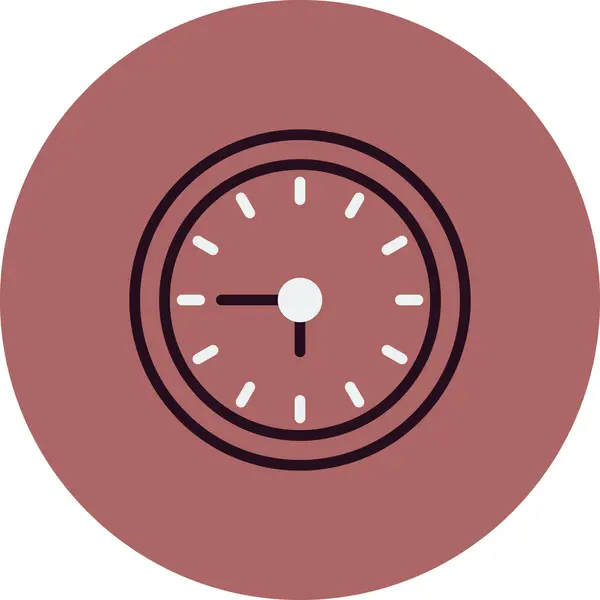 時計のアイコンのベクトルイラスト — ストックベクタ