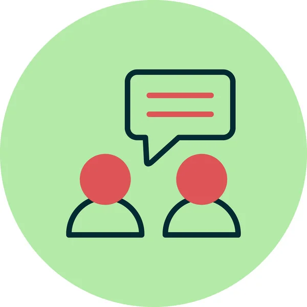 Conversation Icon Vector Illustration — Stock Vector