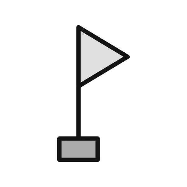 Flag Web Icon Isolated Vector Illustration — 图库矢量图片