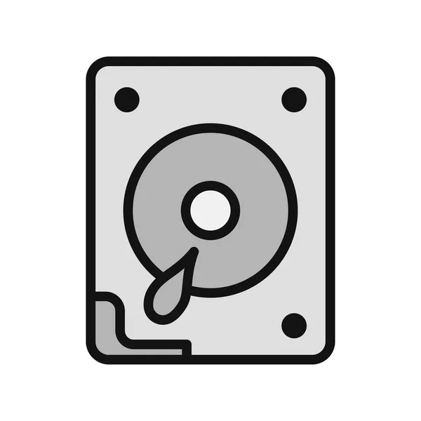 Harddisk Icon Vector Illustration — Wektor stockowy