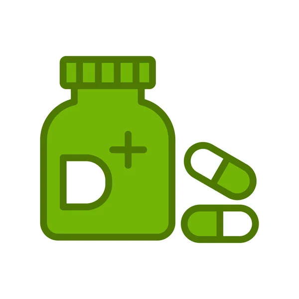 Medicine Pills Icon Vector Illustration — Stockvektor