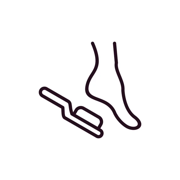 Pedicure Icon Vector Illustration — ストックベクタ