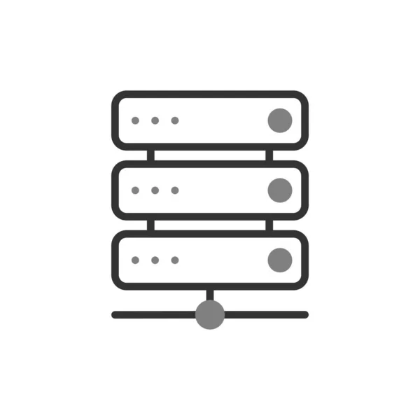 Data Server Simple Icon Vector Illustration — Stock vektor