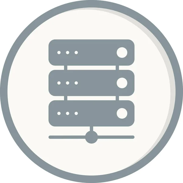 Data Server Simple Icon Vector Illustration — Wektor stockowy