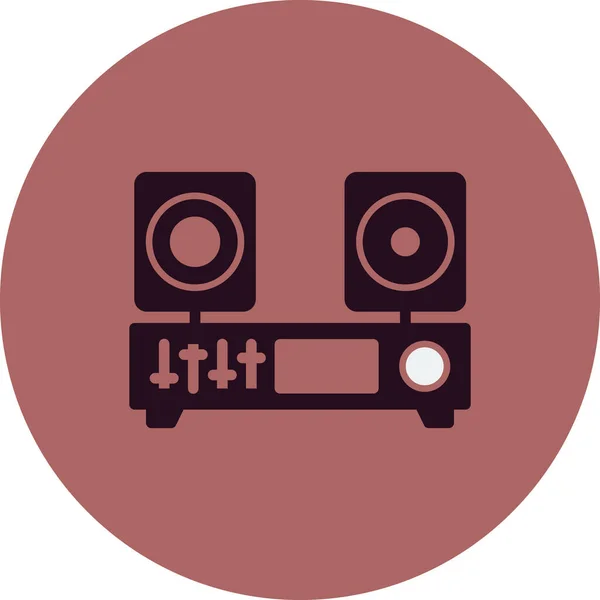 Ilustración Vectorial Icono Música — Vector de stock