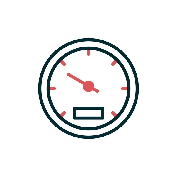 Speedometer Icon Speed Metering Icon Vector Illustration — Stok Vektör