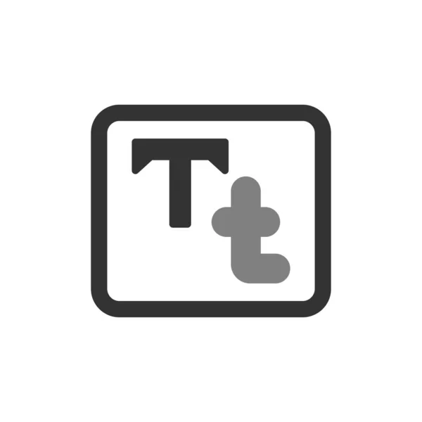 Typography Vector Glyphs Icon — Stockvector