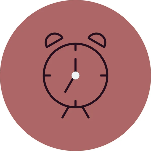 Alarm Clock Web Icon Simple Illustration — Image vectorielle