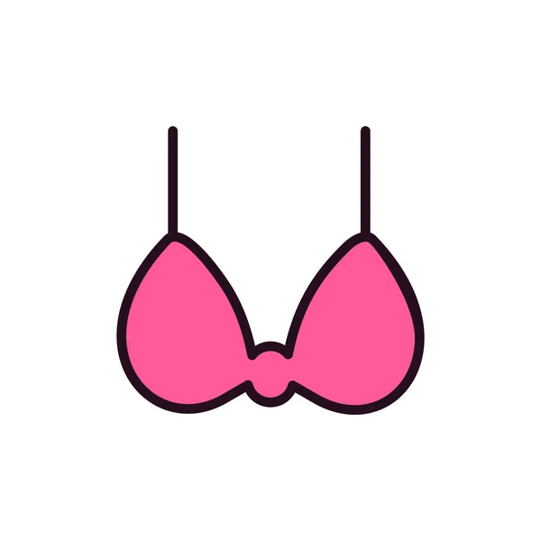 Ícone Sutiã Ilustração Simples Ícones Vetoriais Lingerie Para Web —  Vetores de Stock