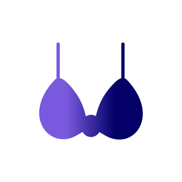 Bra Icon Flat Illustration Lingerie Vector Icons Isolated White Background — Stockový vektor