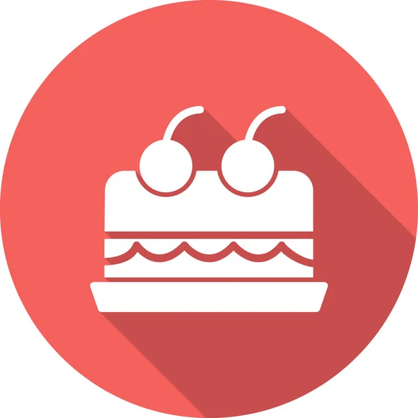 stock vector cake. web icon simple illustration