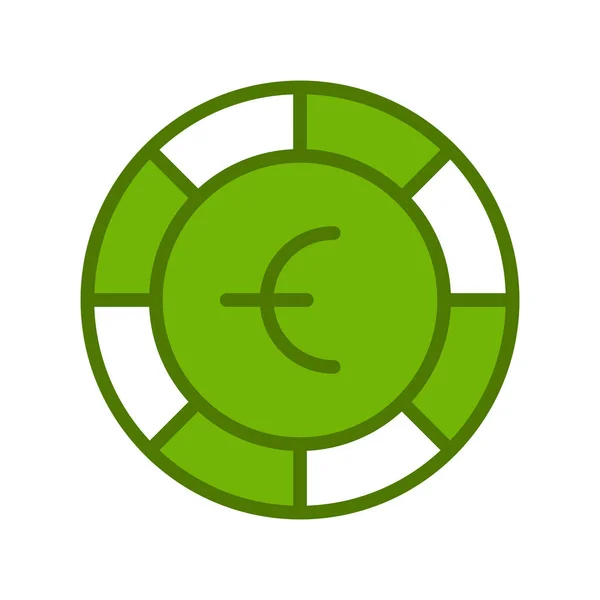 Euro Coin Vector Illustration — Stockvektor