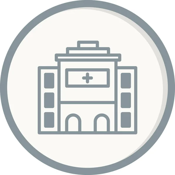 Krankenhaus Ikone Vektor Illustration — Stockvektor