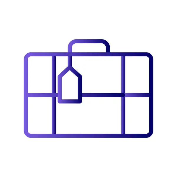 Equipaje Icono Web Diseño Simple — Vector de stock