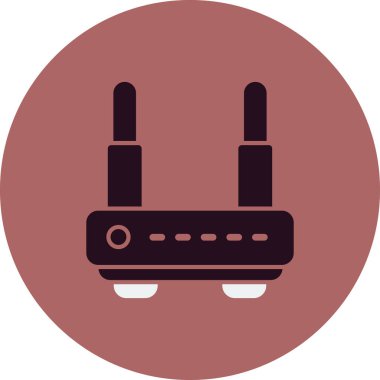 Wi-fi yönlendirici vektör illüstrasyonu