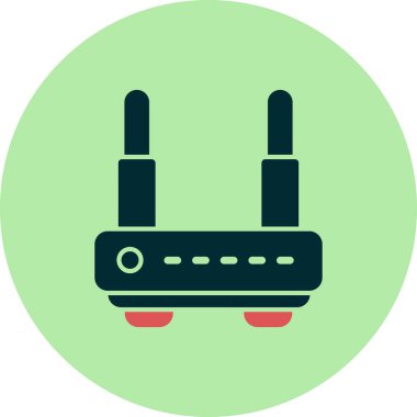 Wi-fi yönlendirici vektör illüstrasyonu