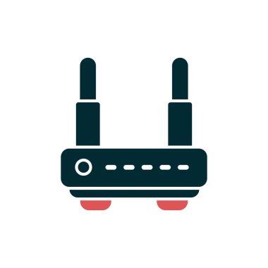 Wi-fi yönlendirici vektör illüstrasyonu