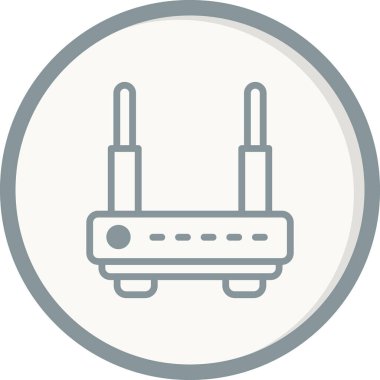 Wi-fi yönlendirici vektör illüstrasyonu