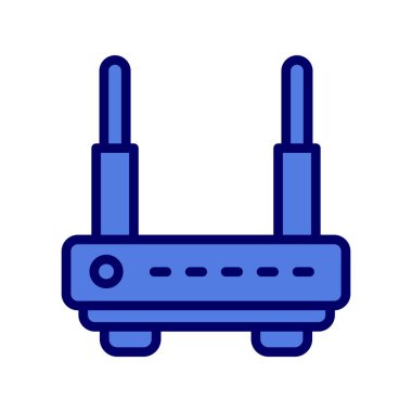 Wi-fi yönlendirici vektör illüstrasyonu
