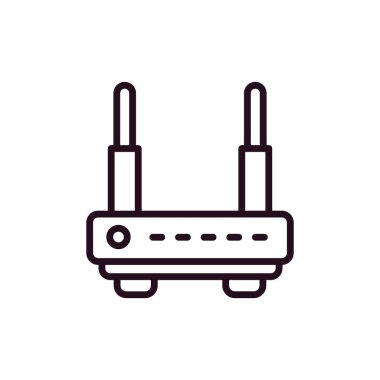 Wi-fi yönlendirici vektör illüstrasyonu