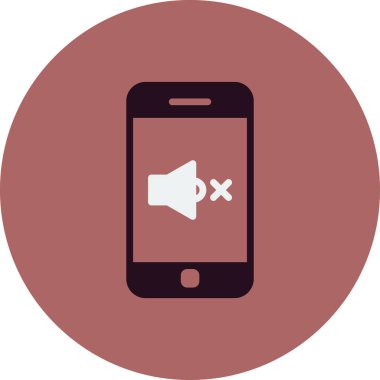 akıllı telefon simgesi, düz vektör illüstrasyon tasarımı