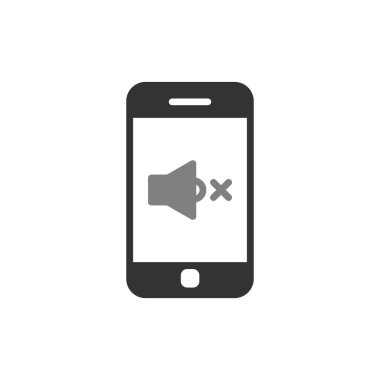 akıllı telefon simgesi, düz vektör illüstrasyon tasarımı