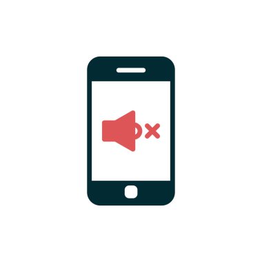 akıllı telefon simgesi, düz vektör illüstrasyon tasarımı