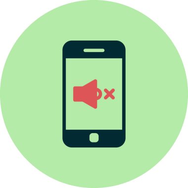 akıllı telefon simgesi, düz vektör illüstrasyon tasarımı