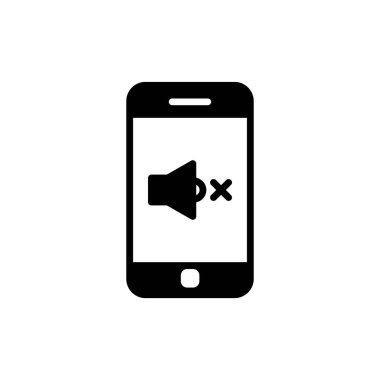 akıllı telefon simgesi, düz vektör illüstrasyon tasarımı