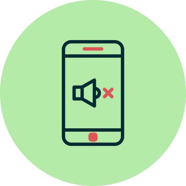 akıllı telefon simgesi, düz vektör illüstrasyon tasarımı