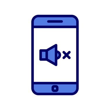 akıllı telefon simgesi, düz vektör illüstrasyon tasarımı