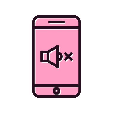 akıllı telefon simgesi, düz vektör illüstrasyon tasarımı