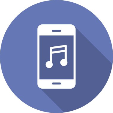 akıllı telefon simgesi, düz vektör illüstrasyon tasarımı