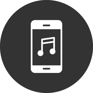 akıllı telefon simgesi, düz vektör illüstrasyon tasarımı