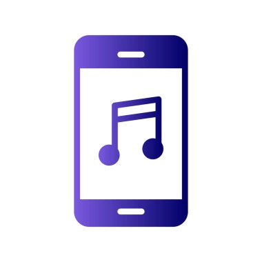 akıllı telefon simgesi, düz vektör illüstrasyon tasarımı