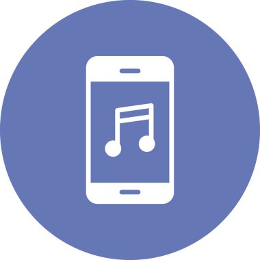 akıllı telefon simgesi, düz vektör illüstrasyon tasarımı