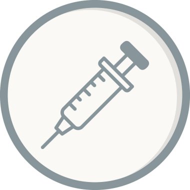 Şırınga. Web simgesi basit tasarım 