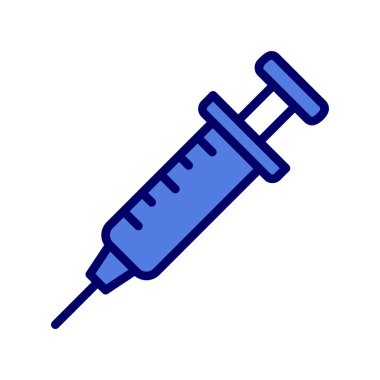 Şırınga. Web simgesi basit tasarım 