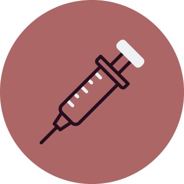 Şırınga. Web simgesi basit tasarım 