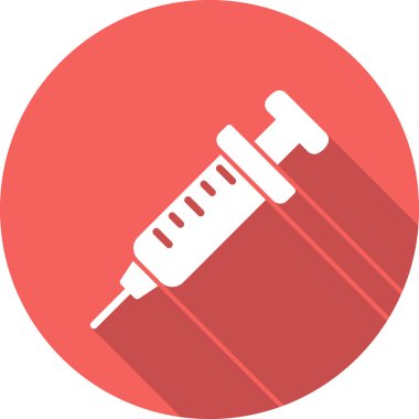 Şırınga. Web simgesi basit tasarım 