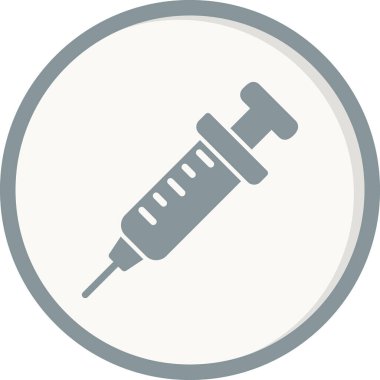 Şırınga. Web simgesi basit tasarım 