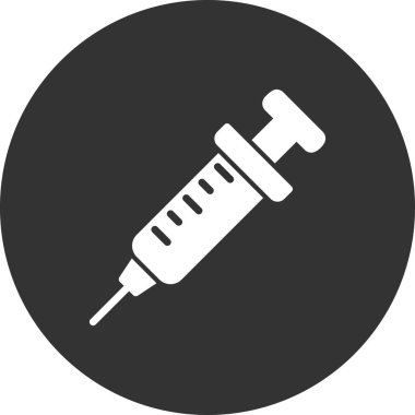 Şırınga. Web simgesi basit tasarım 