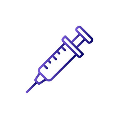 Şırınga. Web simgesi basit tasarım 