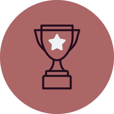 Kupa. Web simgesi basit tasarım