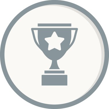 Kupa. Web simgesi basit tasarım