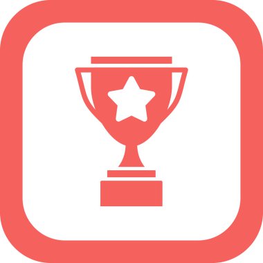 Kupa. Web simgesi basit tasarım